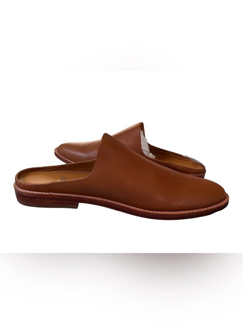 Fortress of Inca Handmade Leather Mule Clogs Anthropologie Brown EU 41 US 10 NWT - Picture 8 of 9